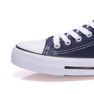 Big Size Canvas Candy Color Lace Up Casual Shoes