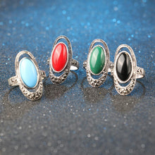 Load image into Gallery viewer, Bohemian Alloy Inlaid Stone Vintage Ring