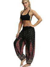 Load image into Gallery viewer, Women Bohemian Digital Printing Feather Fitness Yoga Casual Pants