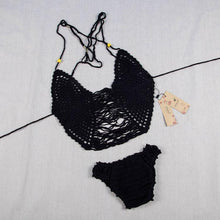 Load image into Gallery viewer, 2018 Sexy Knit Hollow Swimwear Bikini Sets