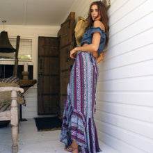 Load image into Gallery viewer, Bohemia High Waist Side Split Maxi Bust Skirt