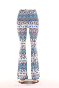 Fashion Pattern Printed Women's Bootcut Pants