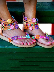 Floral Summer Beach Sandals