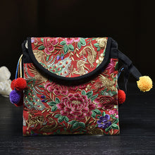 Load image into Gallery viewer, Ethnic embroidered embroidered women&#39;s bag canvas coin purse vintage shoulder cross-body tote