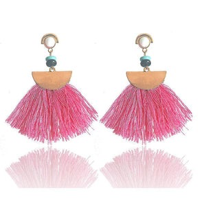 Bohemia trend fashion rope tassel earring vintage design party Xmas