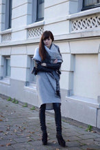 Load image into Gallery viewer, Autumn Raw Edge Beveled Design Thick Plaid Long Warm Scarf Shawl