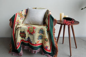 Bohemian Cotton Multi-functional Sofa Blanket