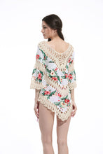 Load image into Gallery viewer, Print Lace Pullover Beach Swimwear Tops Bikini Cover Up