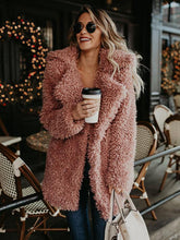Load image into Gallery viewer, Autumn Winter Solid Color Long Sleeve Outwear Coat