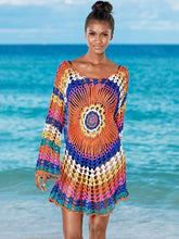 Load image into Gallery viewer, Colorful Knit Swimwear Beach Bikini Cover Up