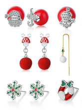 Load image into Gallery viewer, Autumn and winter earrings earrings earrings gift bells snowflakes Christmas