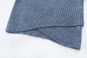 Autumn Sexy Cross V-Neck Sweater