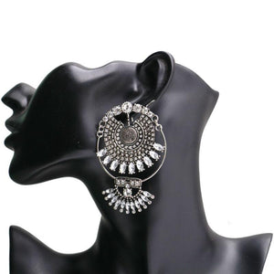Exaggerated Fashion Vintage Alloy Diamond Earrings