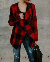 Load image into Gallery viewer, Fashion Plaid Long Sleeve Autumn Tops