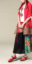 Load image into Gallery viewer, Ethnic Cotton and Linen Wild Long Embroidery Flower Shawl Scarf