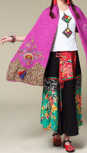 Load image into Gallery viewer, Ethnic Cotton and Linen Wild Long Embroidery Flower Shawl Scarf