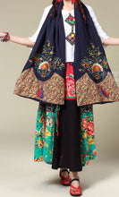 Load image into Gallery viewer, Ethnic Cotton and Linen Wild Long Embroidery Flower Shawl Scarf