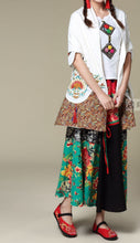 Load image into Gallery viewer, Ethnic Cotton and Linen Wild Long Embroidery Flower Shawl Scarf