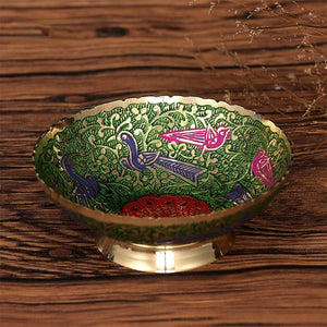 Tibet colorful bowls of candy bowls for fruit bowls and snacks for creative living room ornaments bowls Peacock bowls for Buddha bowls