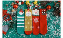 Load image into Gallery viewer, Christmas socks women&#39;s tube socks half fleece cute Japanese boxed ladies socks