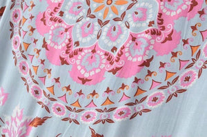 Bohemian long-sleeved lace sunscreen loose blouse