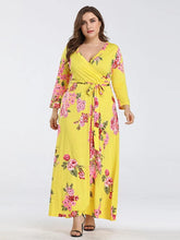 Load image into Gallery viewer, Summer Floral V Neck Clothes for Pregnant Women Printing  Long Sleeve Dress
