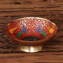 Load image into Gallery viewer, Tibet colorful bowls of candy bowls for fruit bowls and snacks for creative living room ornaments bowls Peacock bowls for Buddha bowls