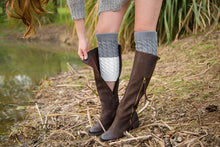 Load image into Gallery viewer, Boot cuff thick short-sleeved thick thick bamboo knit wool yarn socks - 5