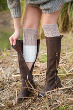 Load image into Gallery viewer, Boot cuff thick short-sleeved thick thick bamboo knit wool yarn socks - 5