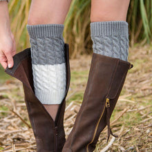 Load image into Gallery viewer, Boot cuff thick short-sleeved thick thick bamboo knit wool yarn socks - 5