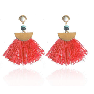 Bohemia trend fashion rope tassel earring vintage design party Xmas