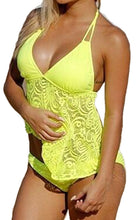 Load image into Gallery viewer, Ladies Swimsuit Mesh Pattern Split Swimwear Bikini