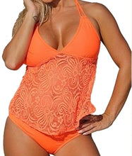 Load image into Gallery viewer, Ladies Swimsuit Mesh Pattern Split Swimwear Bikini