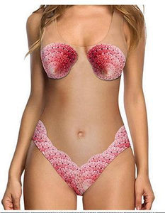 Fresh Fruits One Piece Sexy Shell Swimsuit