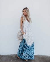 Load image into Gallery viewer, Bohemian Print V-Neck Sling Backless Maxi Dress