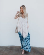 Load image into Gallery viewer, Bohemian Print V-Neck Sling Backless Maxi Dress