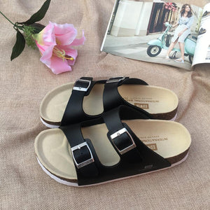 New Summer Casual Comfort Flat Heel Cork Slippers Sandals