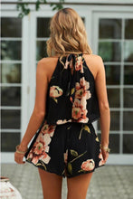 Load image into Gallery viewer, Flower Sleeveless Beach Rompers