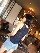 Load image into Gallery viewer, Handmade Crochet Color Vest Summer Hollow Perspective Sleeveless Vacation Top