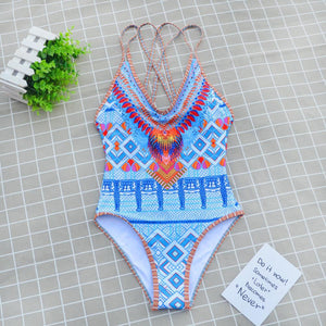 New Ladies One-piece Ethnic Swimwear