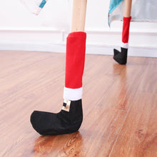 Load image into Gallery viewer, 4Pcs Christmas Table Leg Covers Chair Socks Santa Feet Shoes