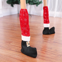 Load image into Gallery viewer, 4Pcs Christmas Table Leg Covers Chair Socks Santa Feet Shoes