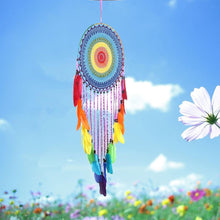 Load image into Gallery viewer, Handmade Colorful Feathers Long Dream Catcher Wall Decoration
