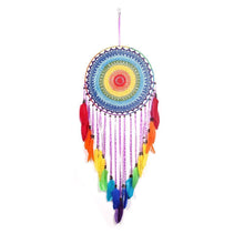 Load image into Gallery viewer, Handmade Colorful Feathers Long Dream Catcher Wall Decoration