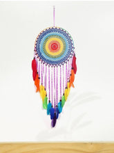 Load image into Gallery viewer, Handmade Colorful Feathers Long Dream Catcher Wall Decoration