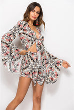 Load image into Gallery viewer, Casual Beach Holiday Print V-Neck Jumpsuit