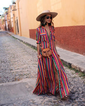 Load image into Gallery viewer, 2018 New Stripe Loose Maxi Long Dress