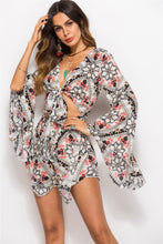 Load image into Gallery viewer, Casual Beach Holiday Print V-Neck Jumpsuit