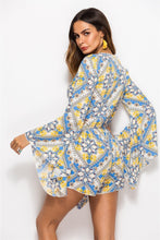 Load image into Gallery viewer, Casual Beach Holiday Print V-Neck Jumpsuit