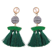 Load image into Gallery viewer, New arrival selectable silk tassel metal beads cap charm for bohemia style Xmas party
